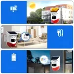Detecteur de Mouvement Exterieur avec Alarme Sonore-2